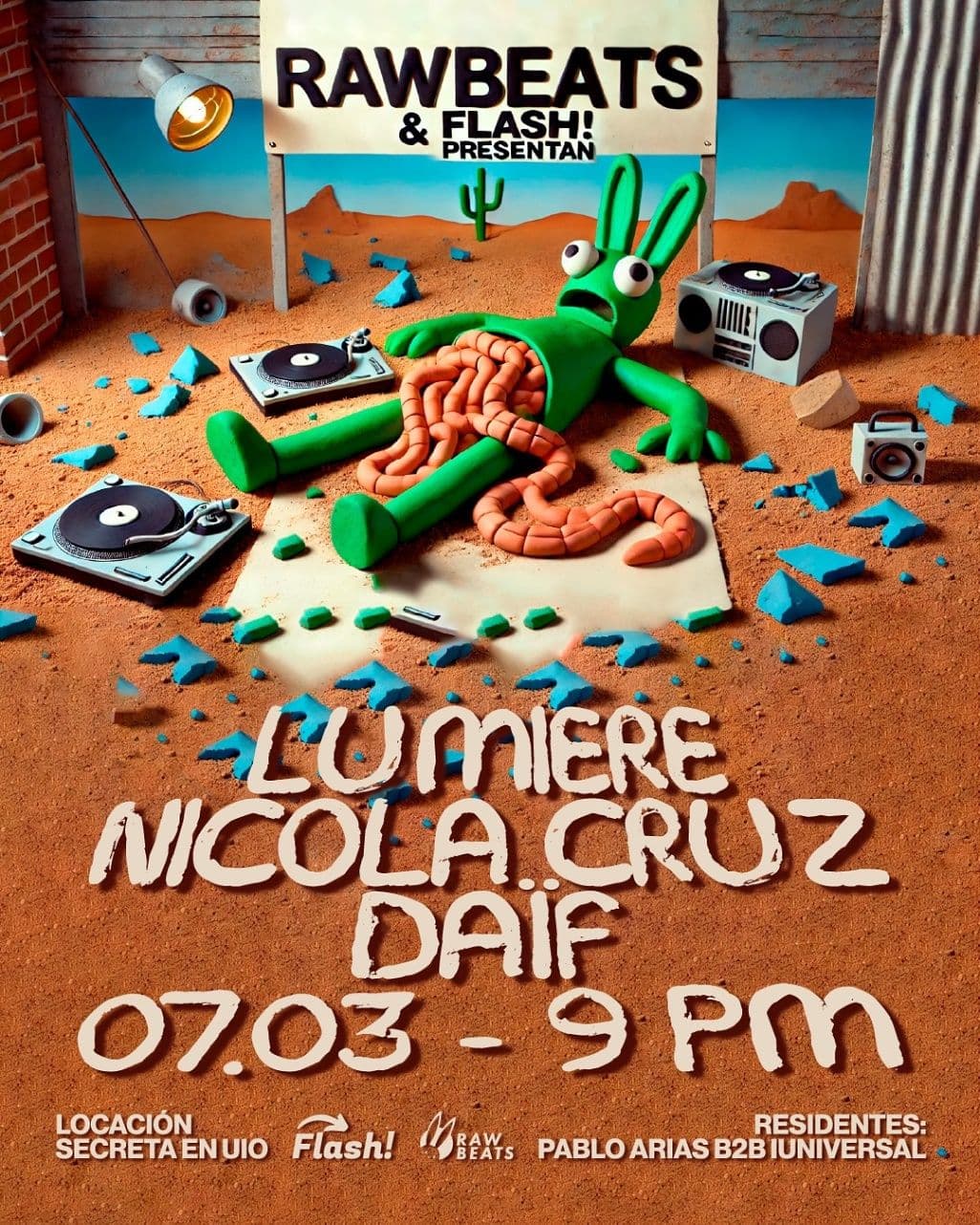 Rawbeats presenta Lumiere, Nicola Cruz, Daïf